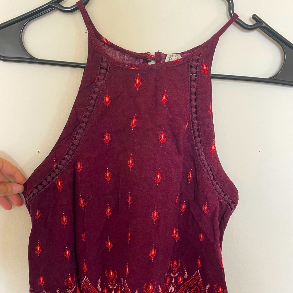 XS Mudd patterned tank top